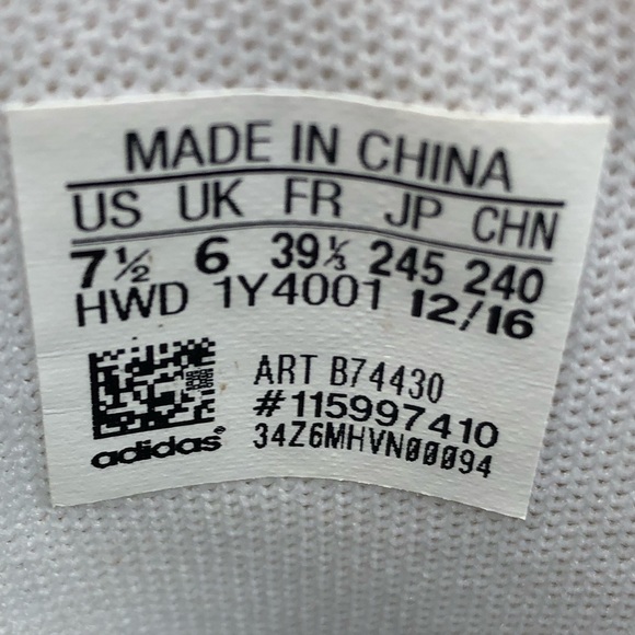 Adidas Womens 7.5 Play9tis Hi-Top Sneaker White Cheetah Leopard Animal Print - Picture 7 of 7